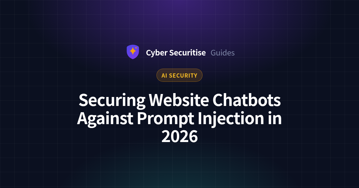 Securing Website Chatbots Against Prompt Injection in 2026