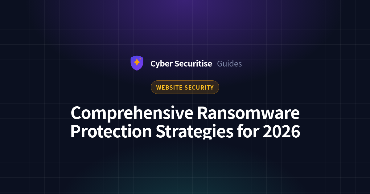 Comprehensive Ransomware Protection Strategies for 2026